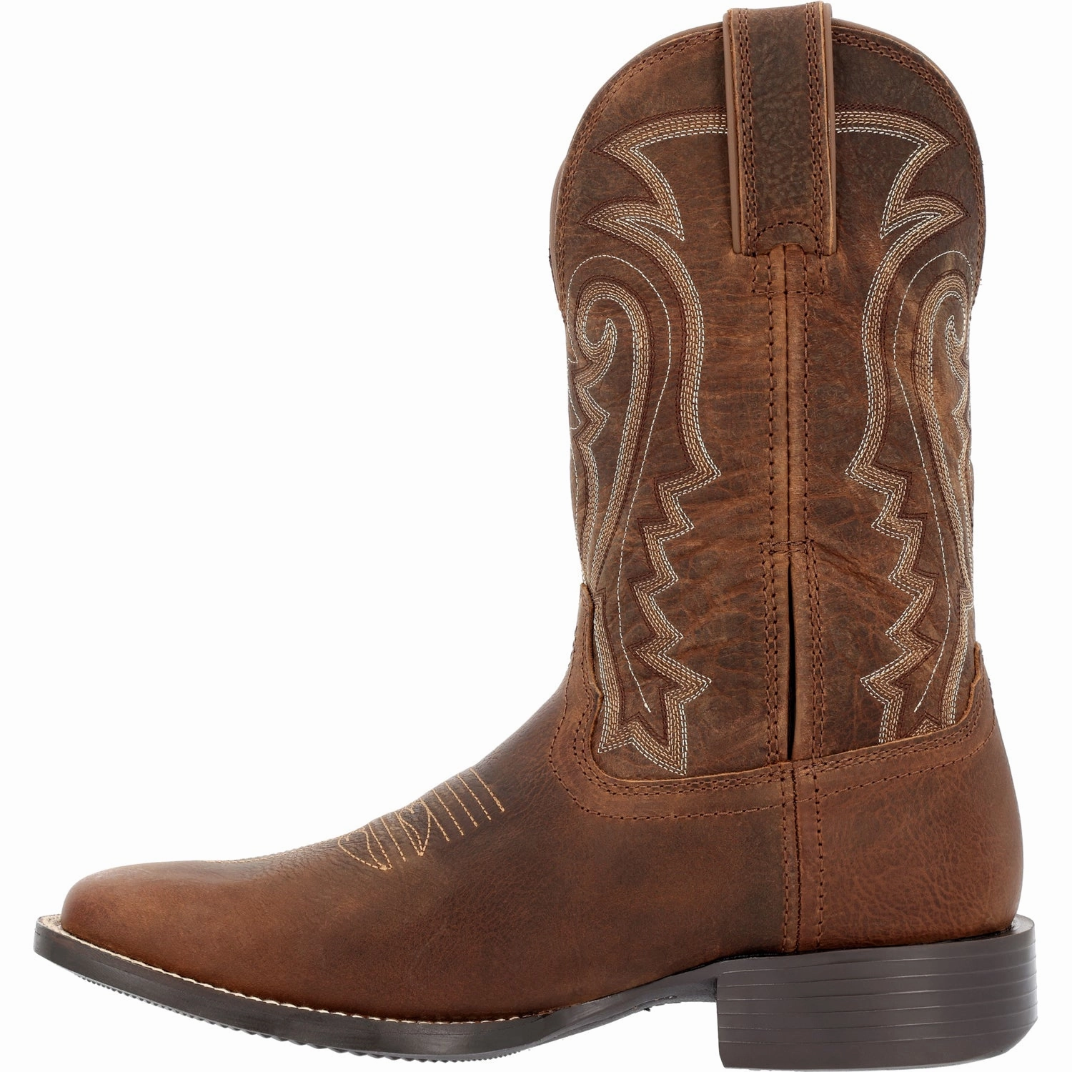 Thigh High Boots Heel Durango Mens Westward Western Prairie Brown Leather Cowboy Boots