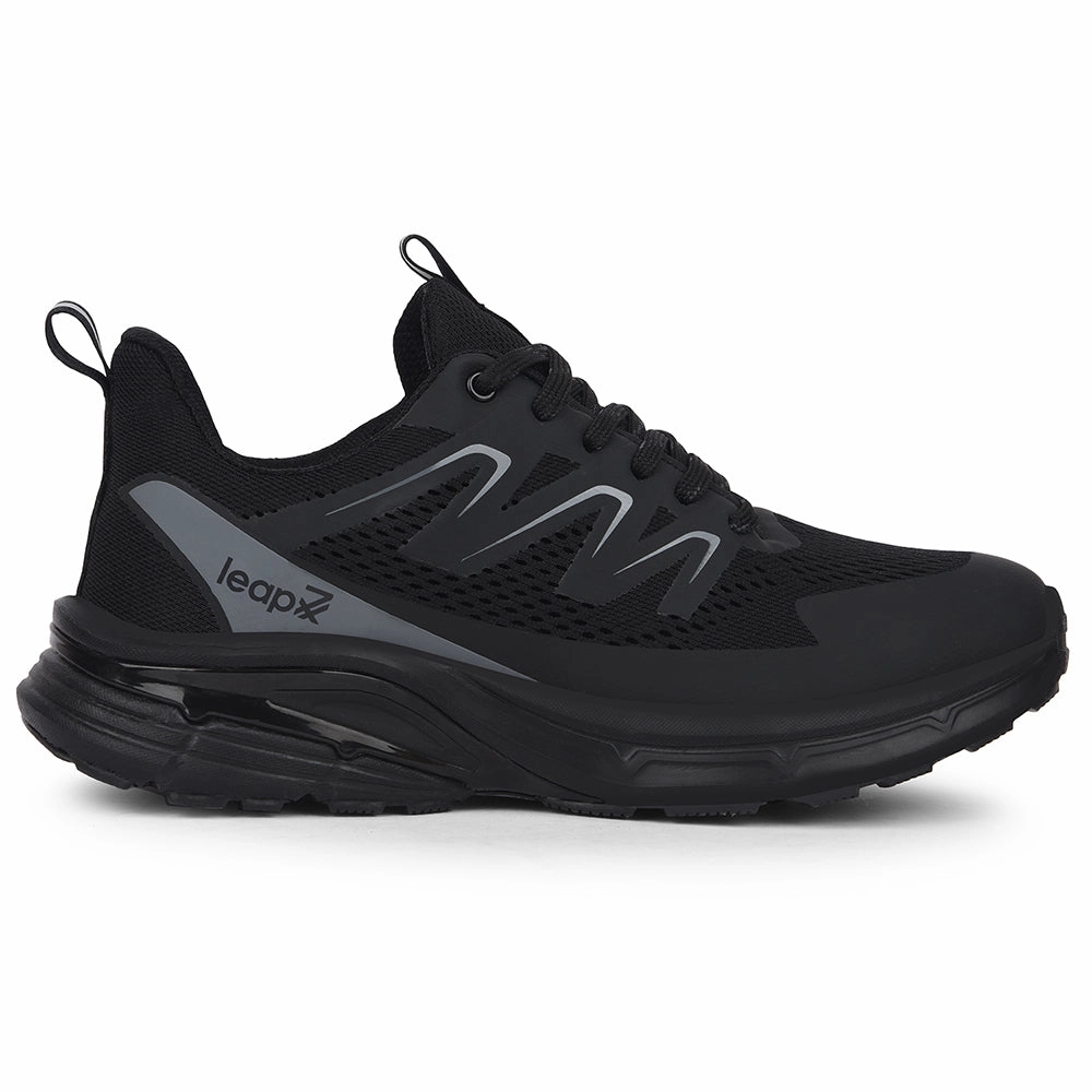 Leap7x Black Casual Lacing Running Shoes For Men MEKSHAW-1E By Liberty Tracefinder Trail Running Shoes