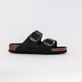 Birkenstock Arizona Big Buckle (Women's) - Black Leather Free Shipping