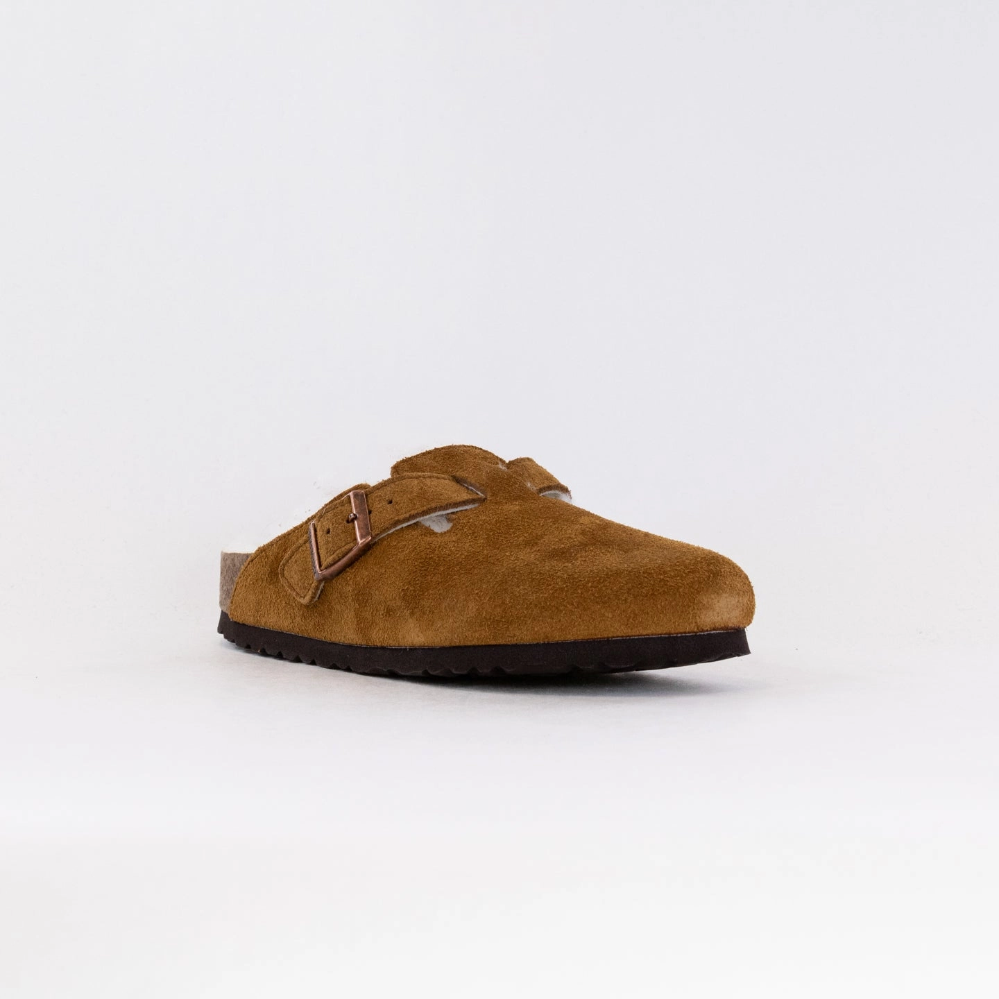 Slippers Sale Birkenstock Boston Shearling Regular (Women's) - Mink