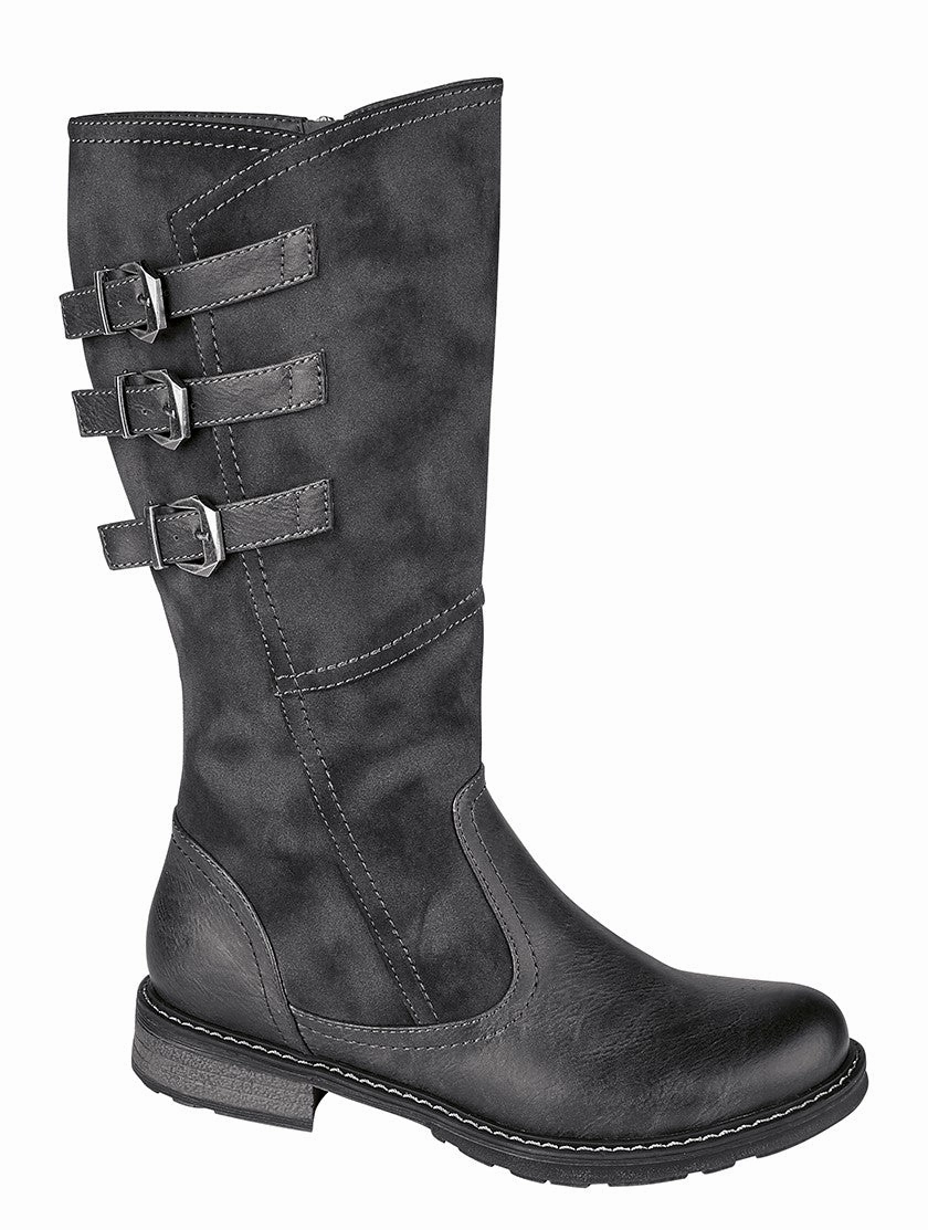 Cipriata Romia Boots Knee High Croc Leather Boots
