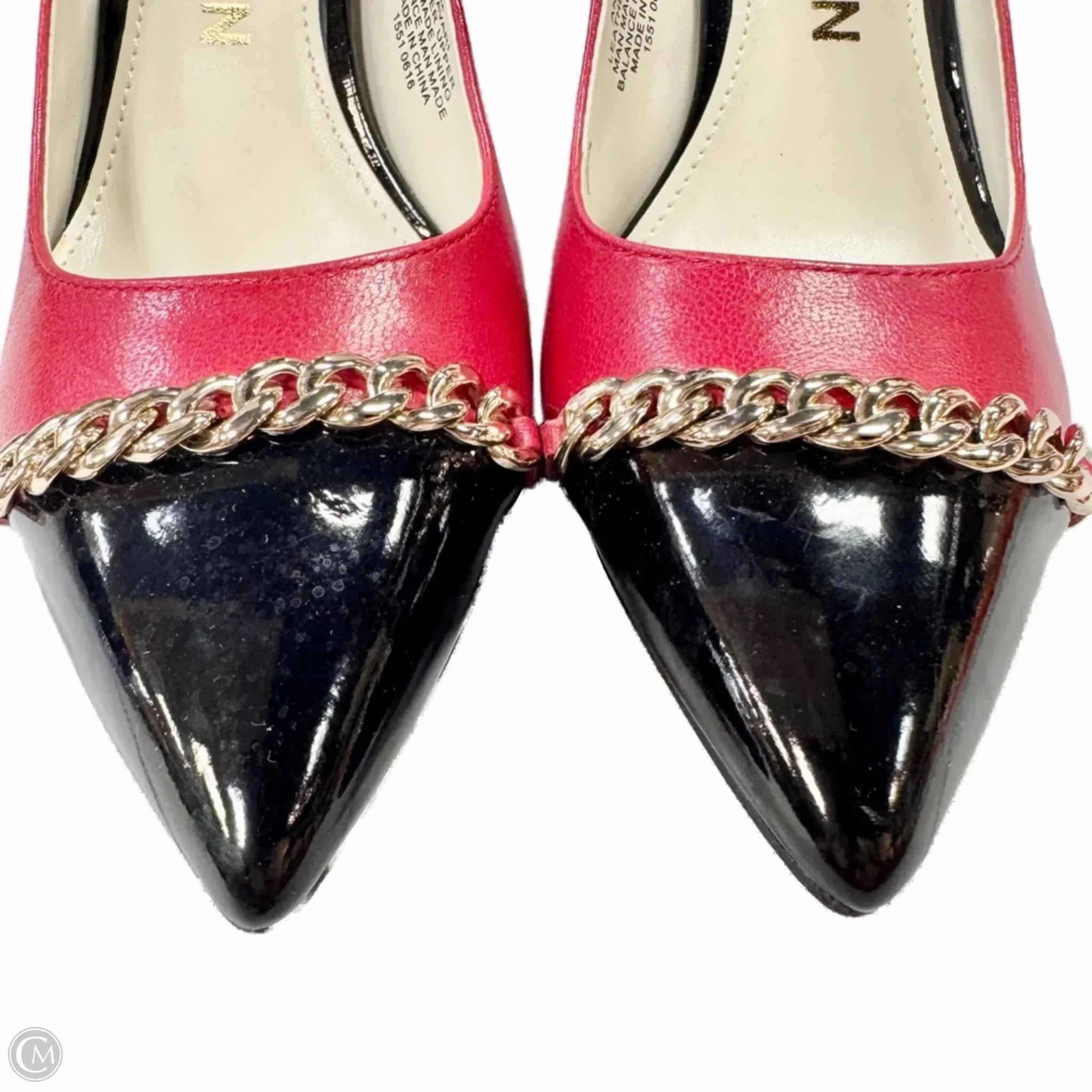 Long Boots With High Heels Shoes Heels Kitten By Anne Klein In Black & Red, Size: 7