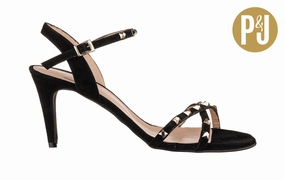 P&J Hightop Black Hades High Heels