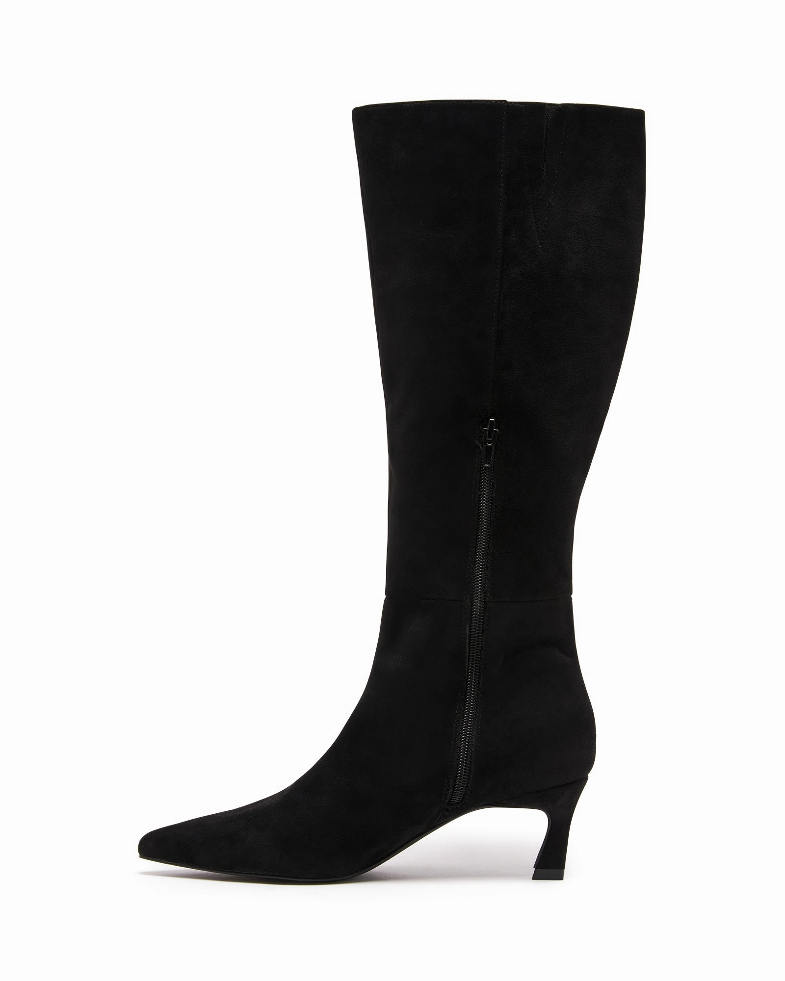 Dove Tall Boot Black Microsuede
