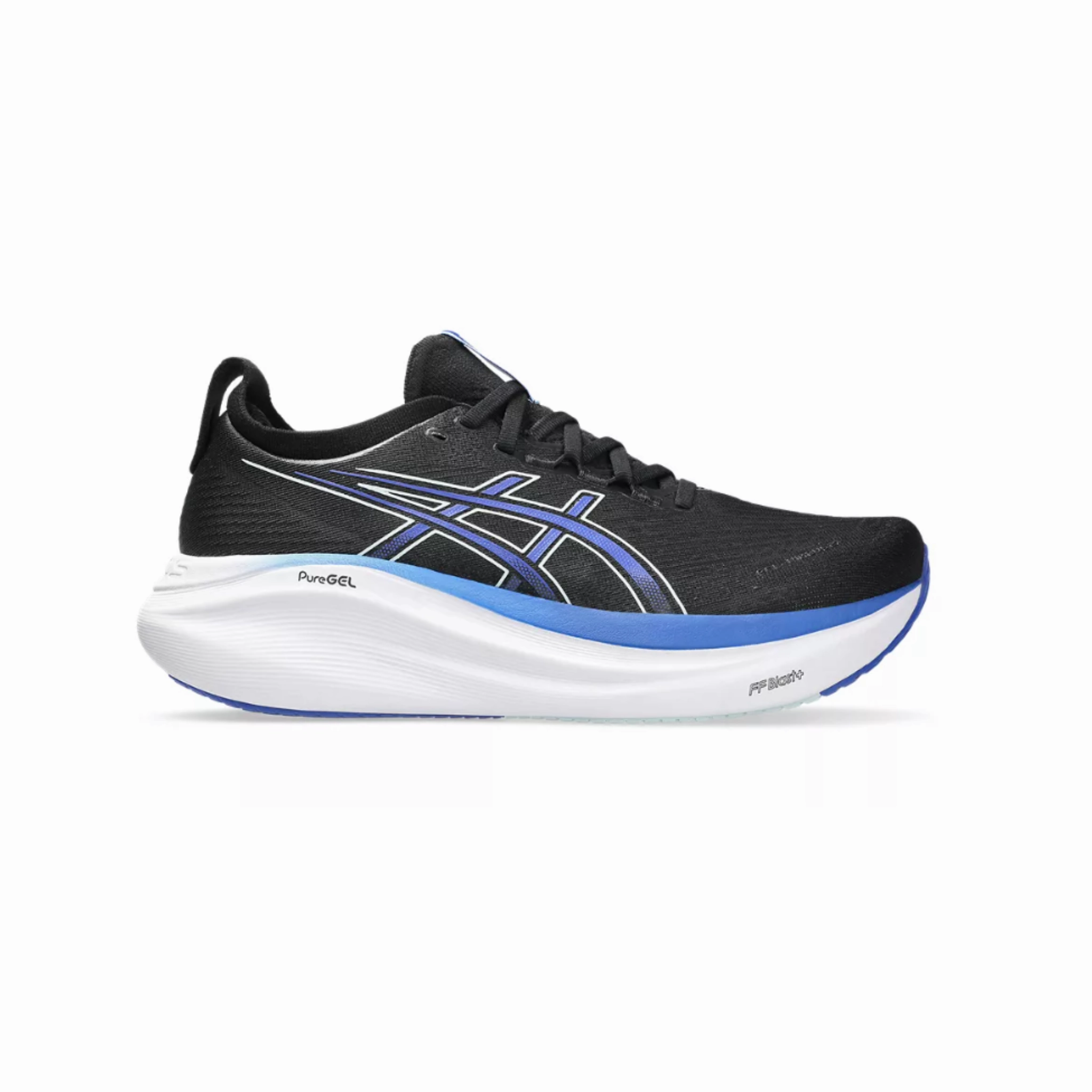 Asics Tiger Tennis Shoes MEN'S NIMBUS 27 - D - BLACK/DARK COBALT