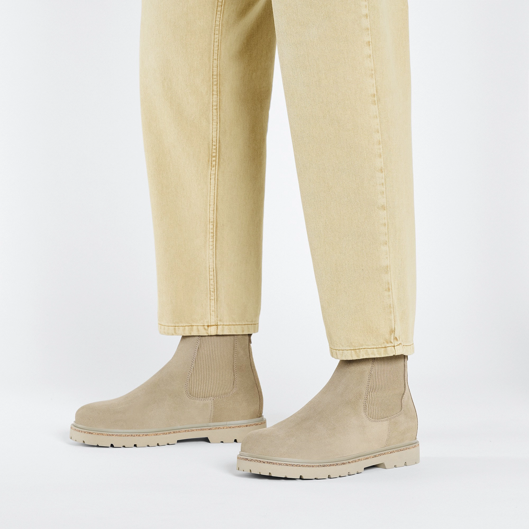 Blisters Highwood Slip On Men Suede Leather Taupe