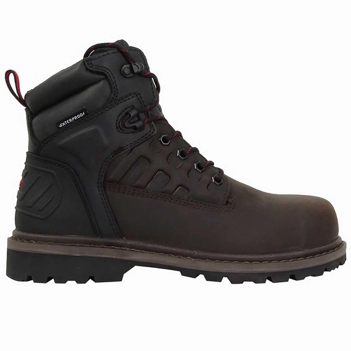 6in Work Boots HOGGS OF FIFE Hercules Safety Lace-up Boots - Mens - Crazy Horse Brown