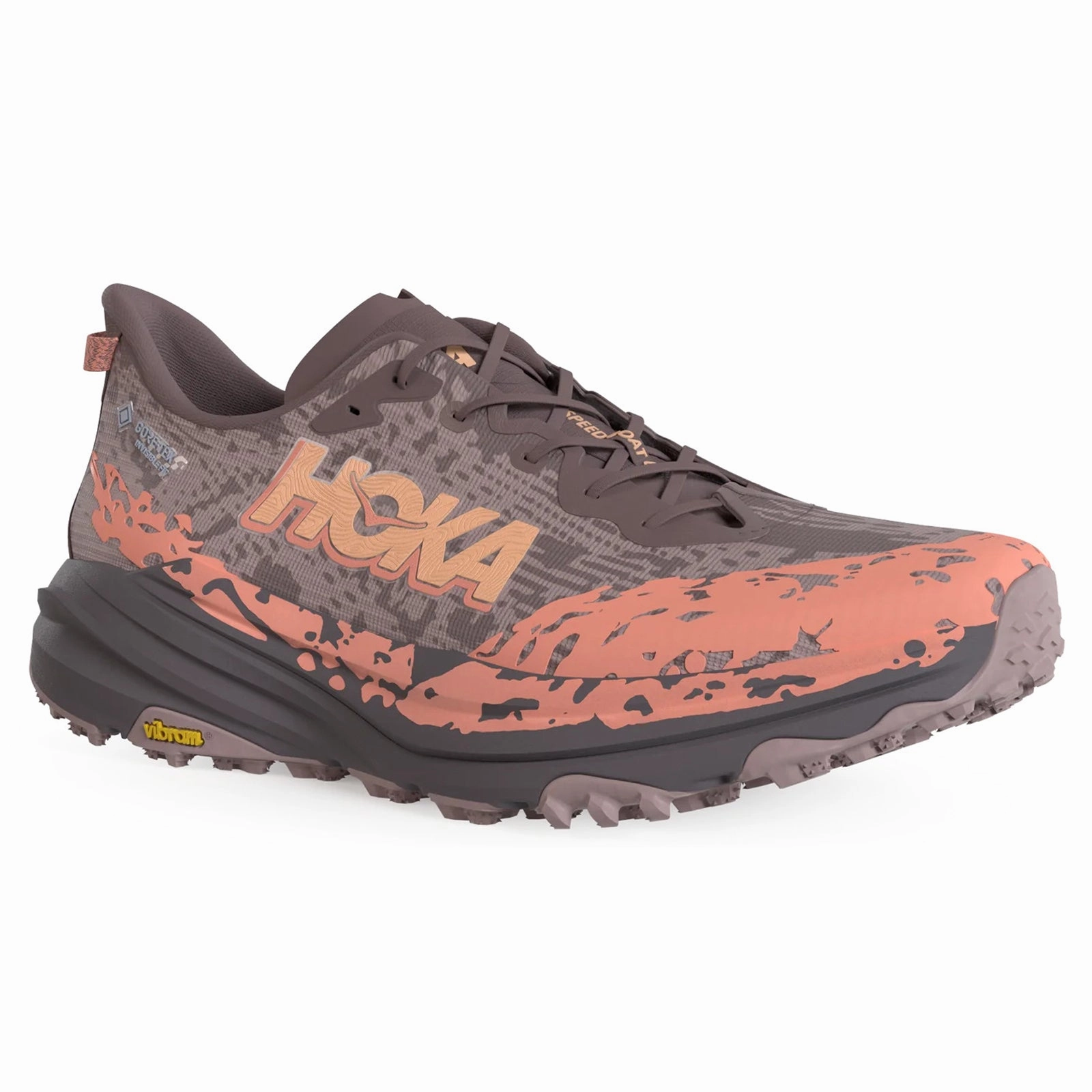 Xero Shoes Z Trail Ev Hoka Speedgoat 6 GTX Textile Women's Running Smoky Quartz Quartzite Trainers