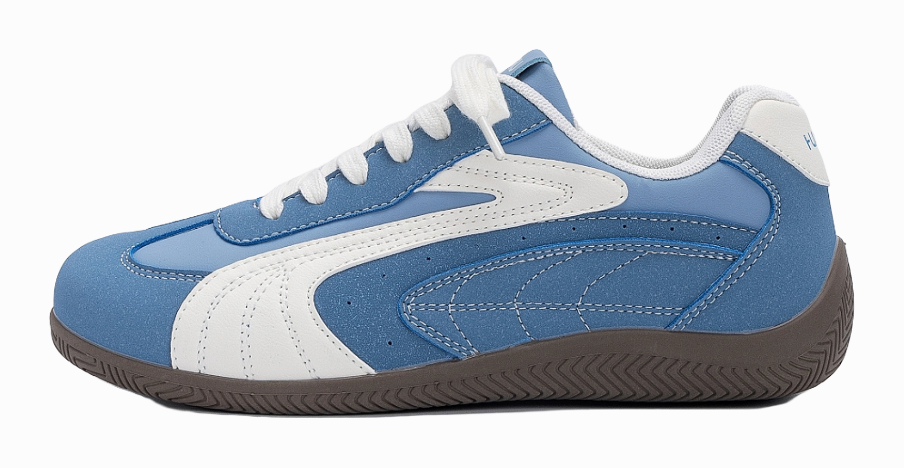 HUANQIU Coverage Lightweight Height Increasing Low top German Army Trainers Men's Blue Lowa Casual Shoes