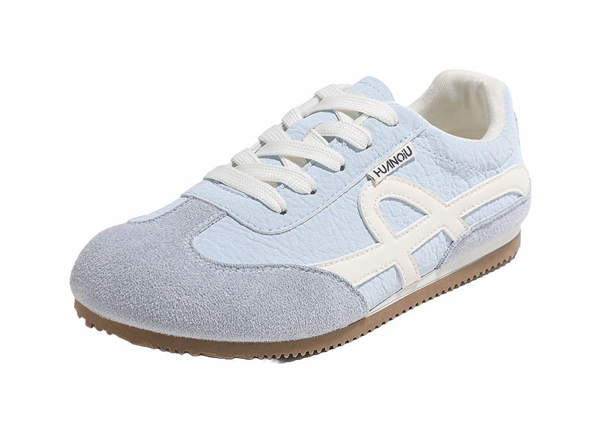 HUANQIU Cushioning, Wear Resistant Low top Skateboard Shoes Women's Blue Best Casual Shoes For Gym