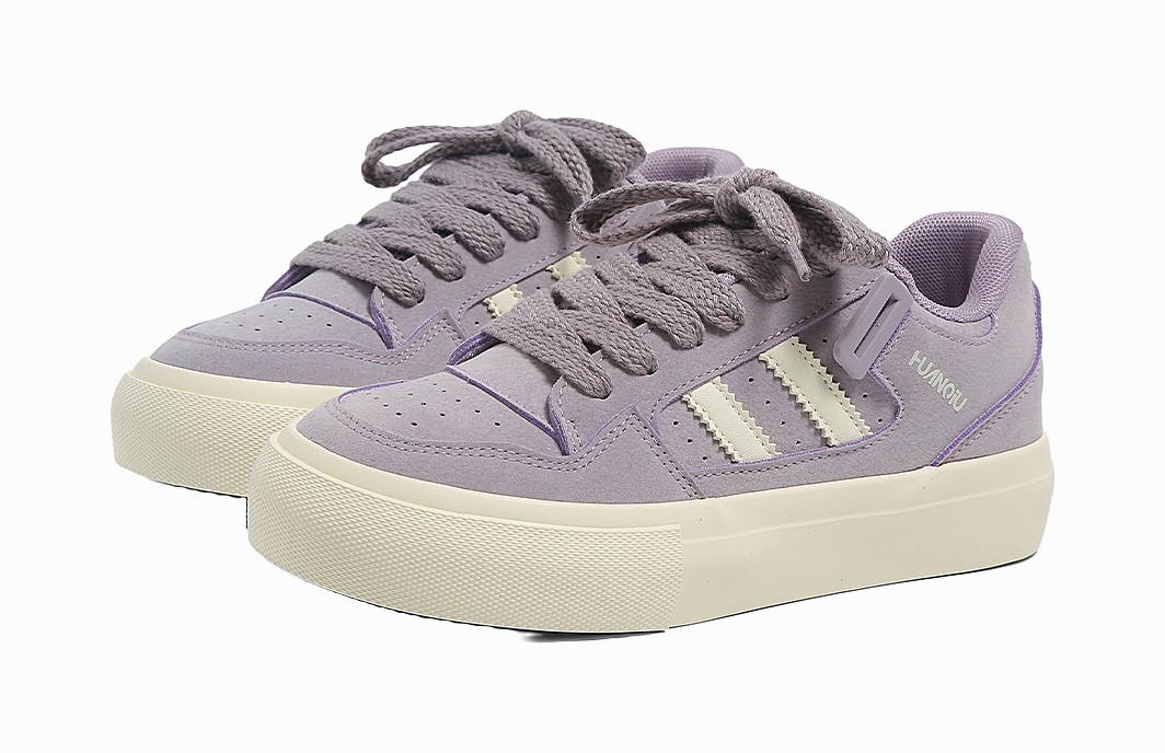 Casual Shoes For Travel HUANQIU Slip Resistant Shock Absorbers With Abrasion Resistant Properties Low top Skateboard Shoes Women's Purple
