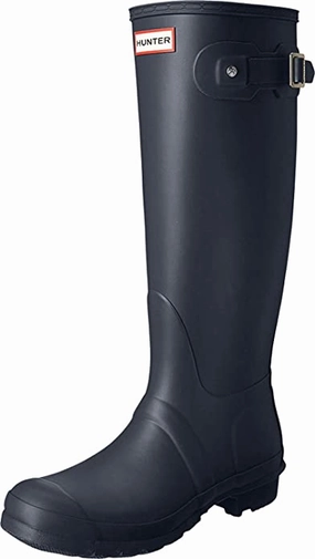 Hunter Women's Tall Back Adjustable Wellington Boots Combat Winter Boots