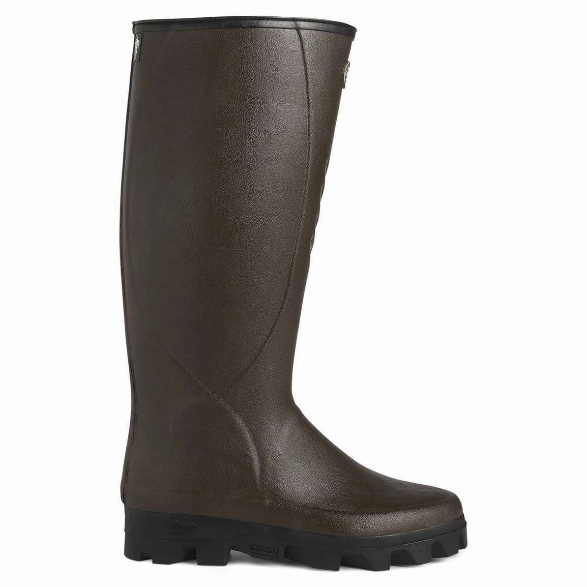 LE CHAMEAU Ceres Agricultural Boots - Mens Manure Resistant Neoprene Lined - Dark Brown Best Breathable Work Boots