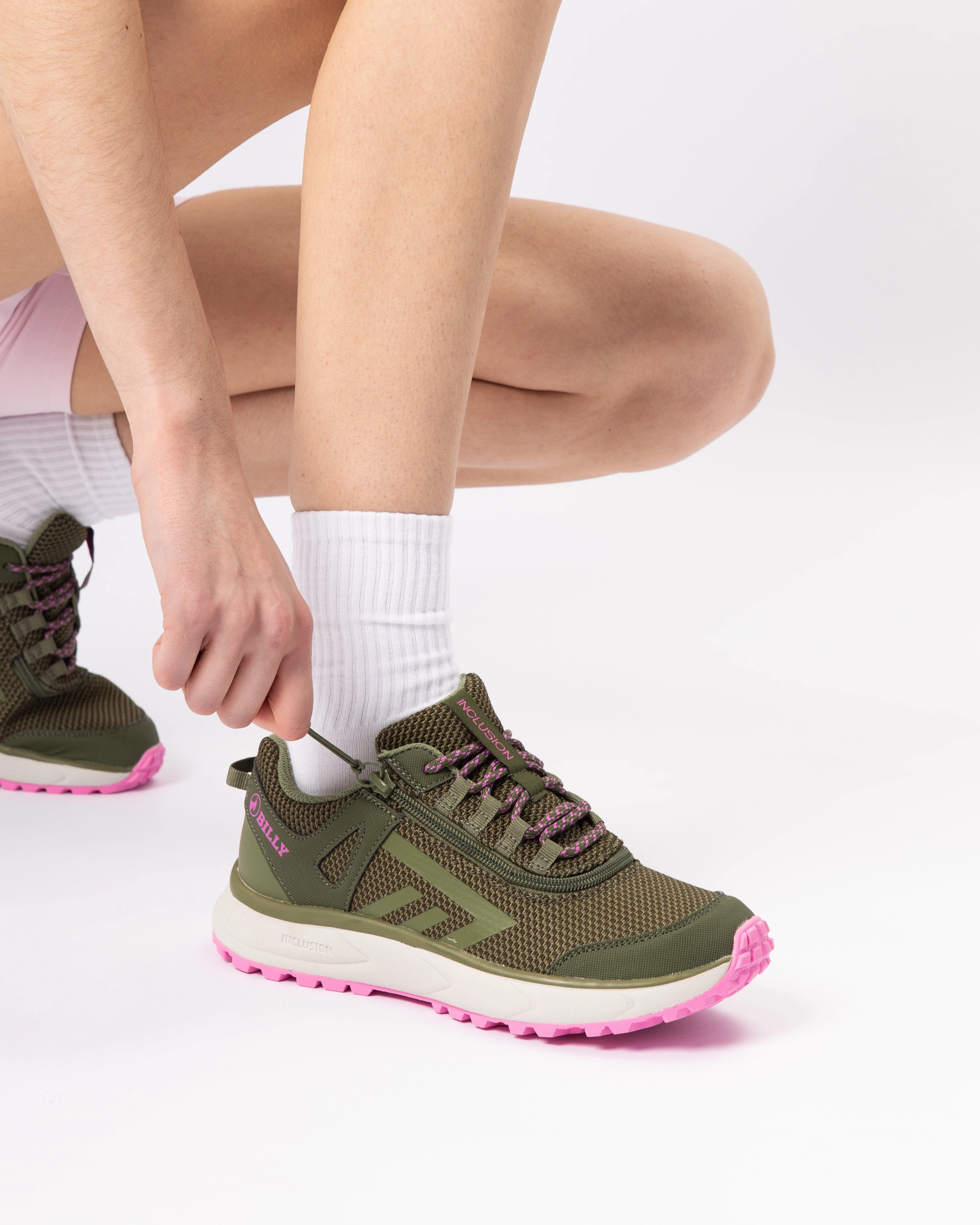 Trail Running Shoes Best Inclusion Trail (Women) - Olive/Pink