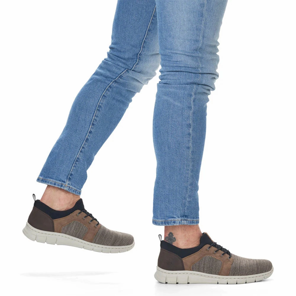 Walking Dress Shoes Rieker Timo 96 Fango Textile Shoe (Men's)