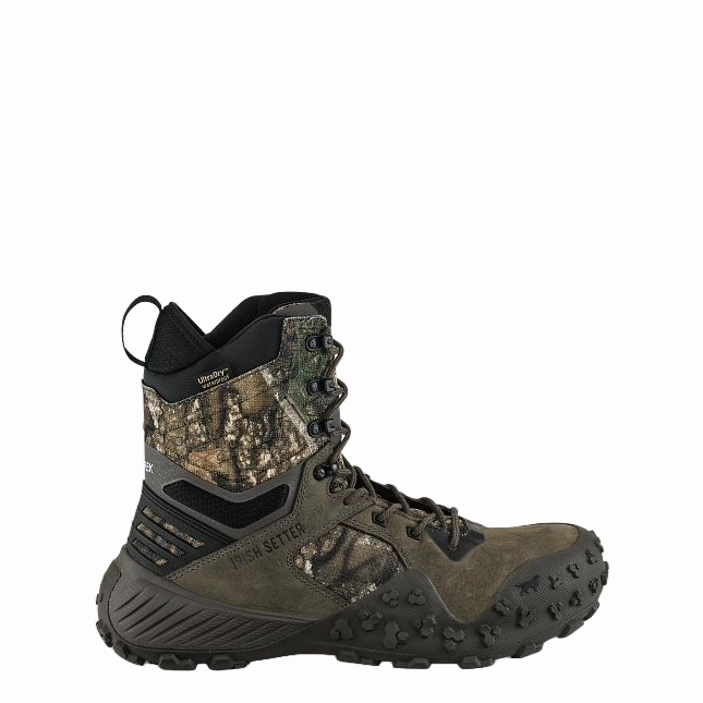 Irish Setter Men's Vaprtrek Waterproof  Camouflage Hunting Boots 3941 Leather Knee High Combat Boots → Leather Knee High Combat Boots