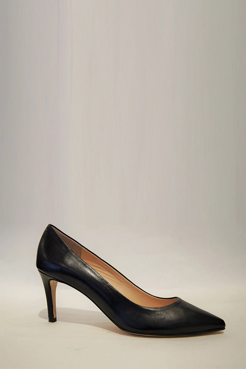 High Heeled Mary Janes Jessica Black leather