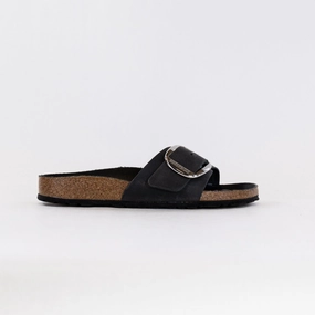 Birkenstock Madrid Big Buckle (Women's) - Black Sandals Similar