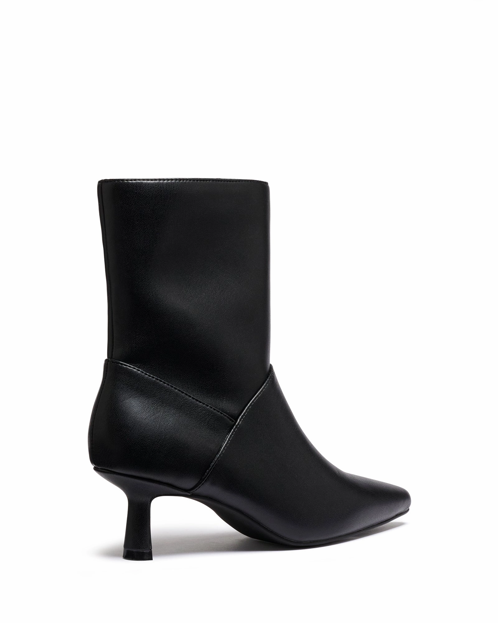 Custom Made High Heels Kacee Ankle Boot Black Smooth