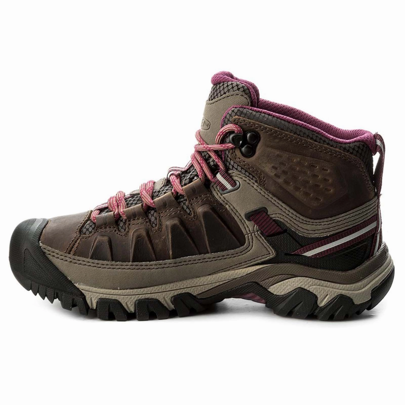 Keen Targhee III Mid Leather Textile Women's Ankle Weiss Boysenberry Boots Sh/ft Mid Breeze Hiking Shoes