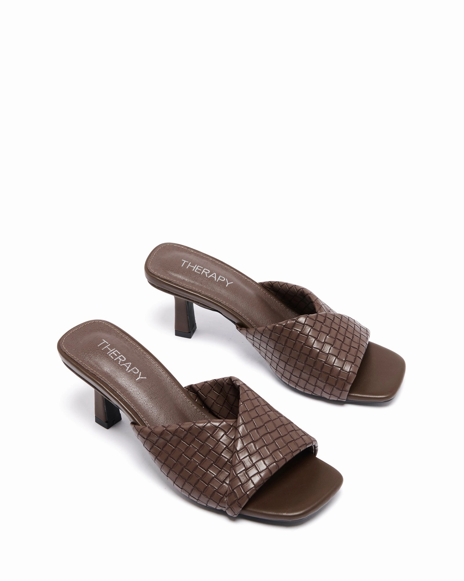 High Heels With Flowers On Them Kennedy Heel Chocolate