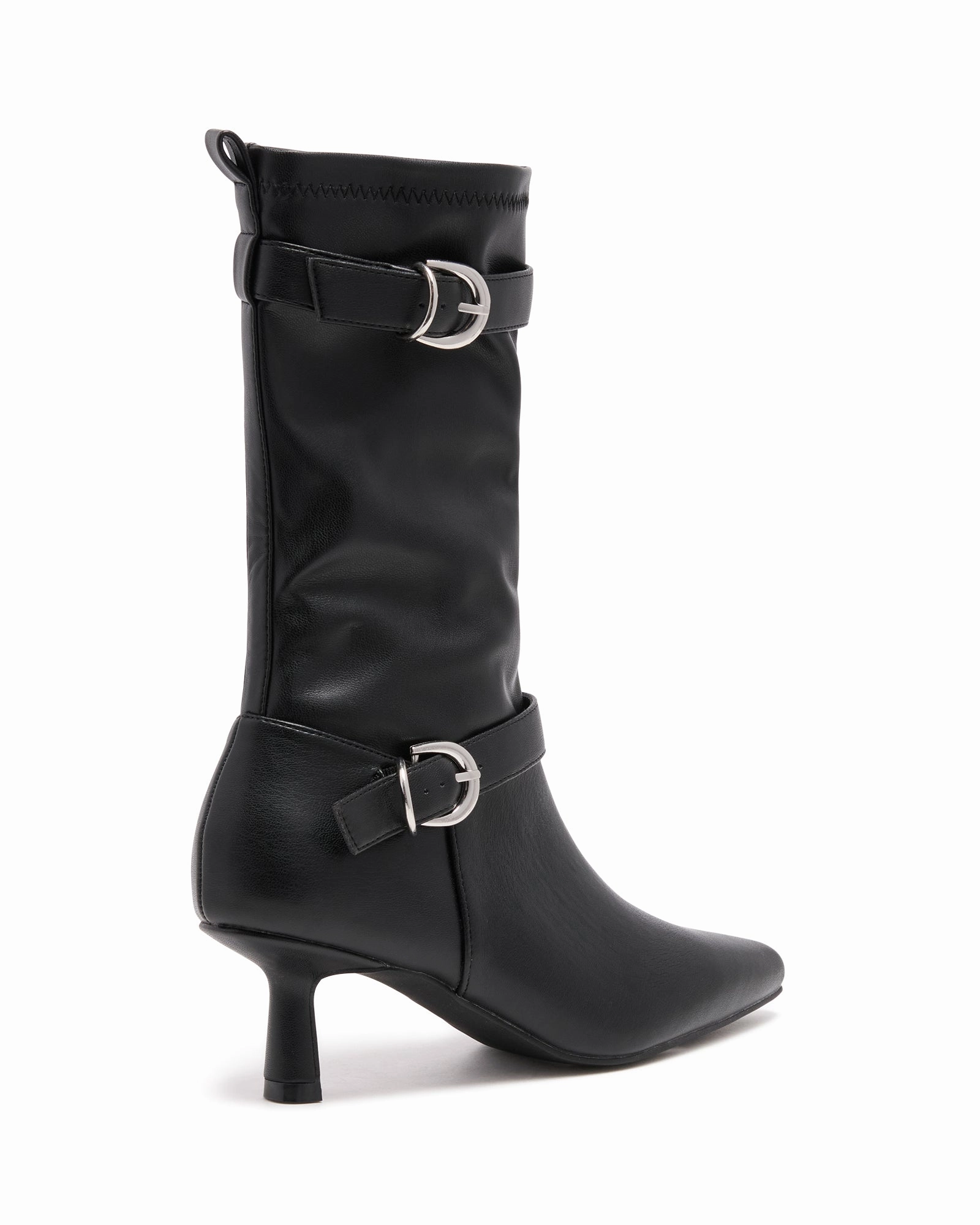 Kimme Ankle Boot Black High Heels For Big Feet