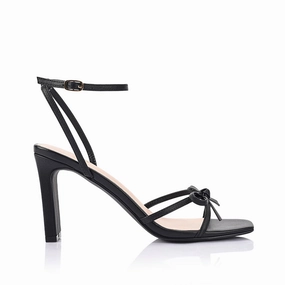 Kith Block Heel Sandals - Black High Heels Shoes Online