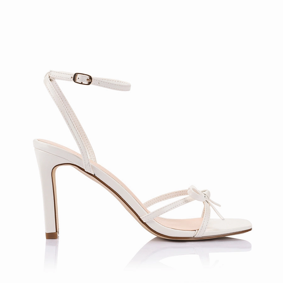 Kith Block Heel Sandals - Chalk White Margiela High Heels