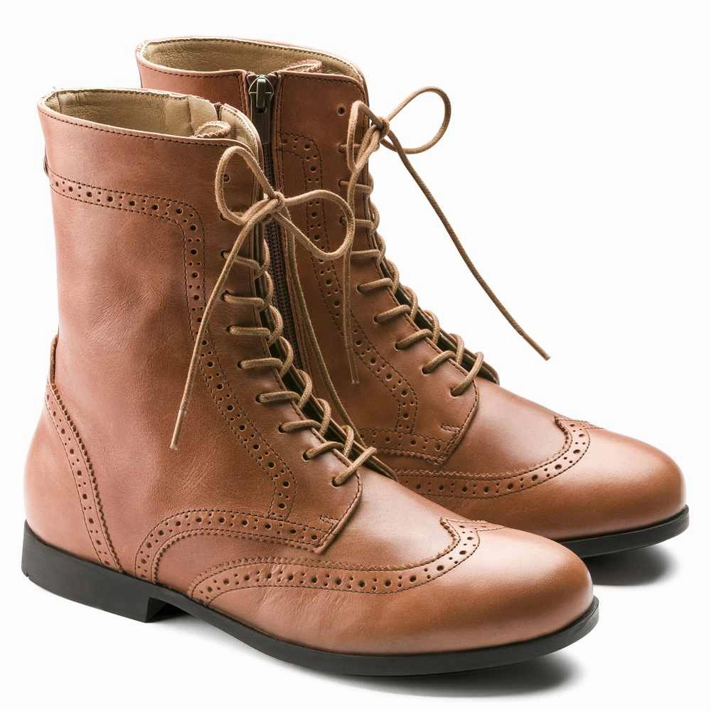 Laramie Natural Leather Boston Footbed