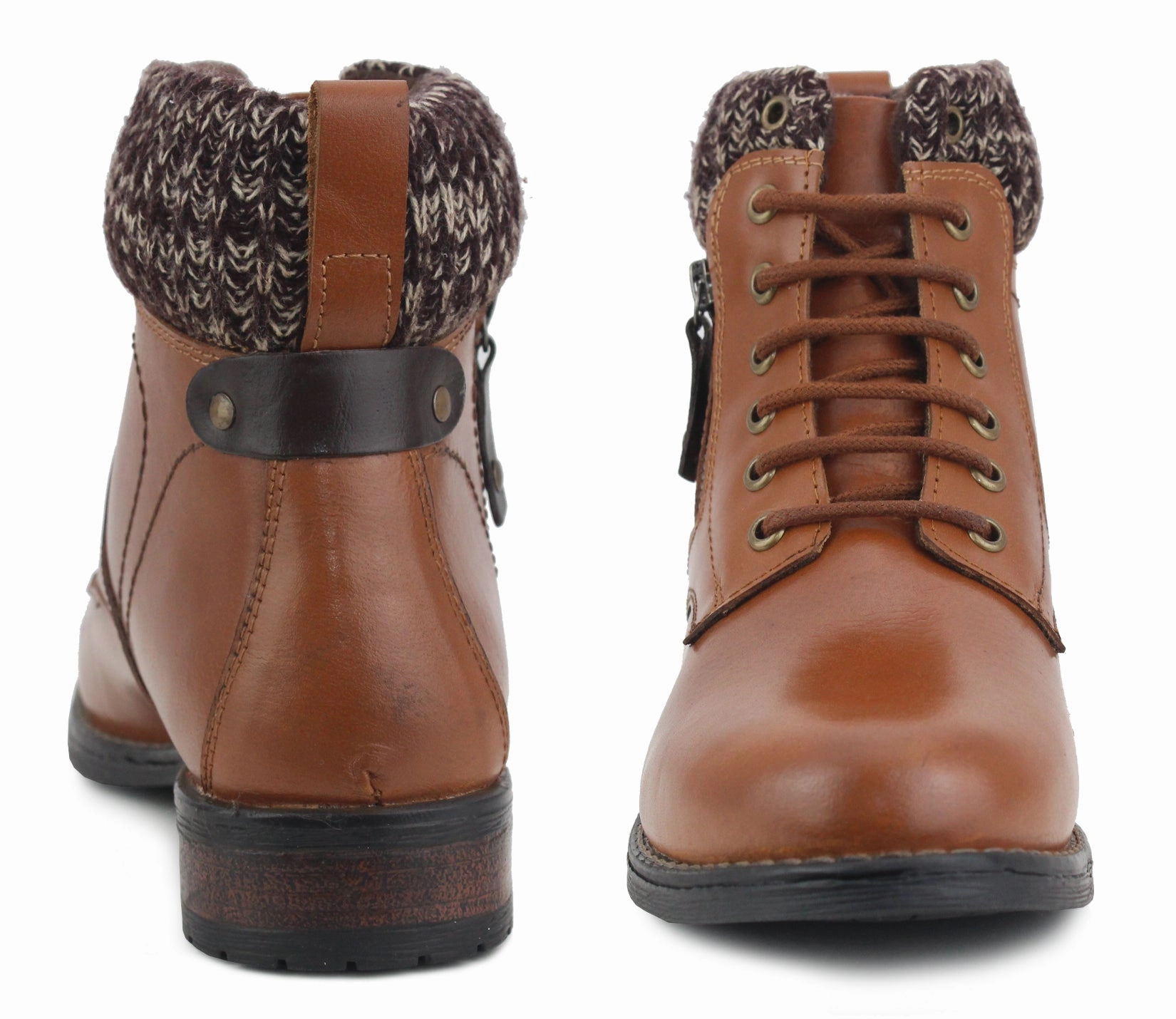 Combat Boots Gen 2 Womens Ladies Genuine Leather Warm Fleece Lined Fashion Walking Combat Ankle Boots Tan