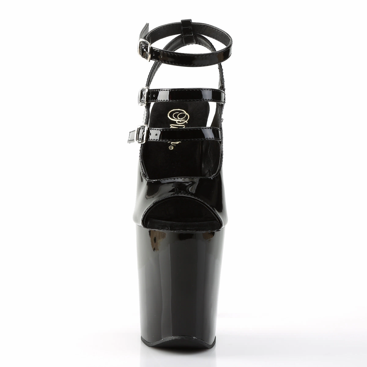 Heelan High School 8 Inch Heel XTREME-873 Black Patent