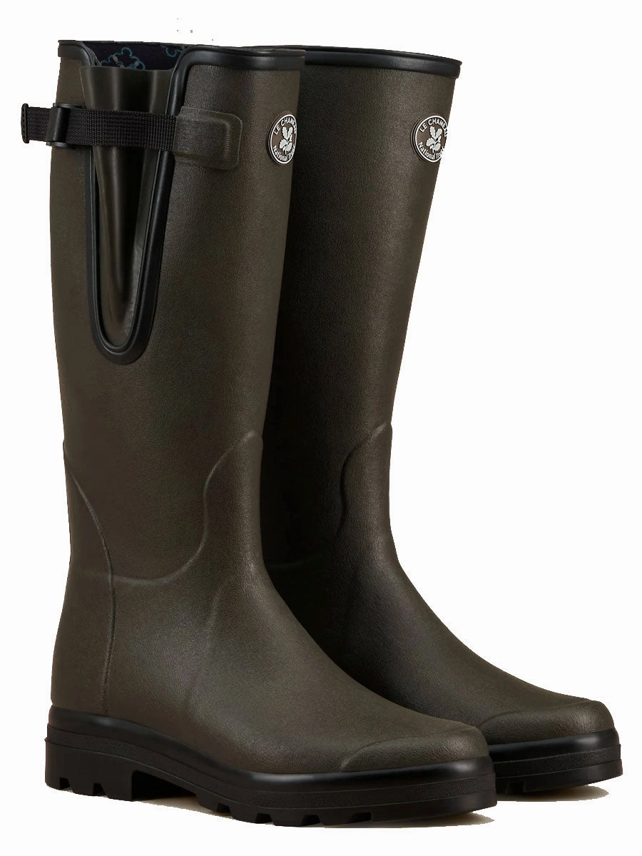 Rucking Boots Vs Hiking Boots LE CHAMEAU x NATIONAL TRUST Vierzon Boots Mens Jersey Lined - Oak Green