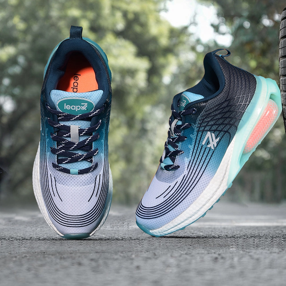 Go Walk Shoes Leap7x By Liberty RW-21 Sports Walking Shoes For Men - Green