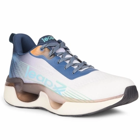 Leap7x By Liberty RW-24 Sports Walking Shoes For Men - Teal Blue Good Comfortable Walking Shoes