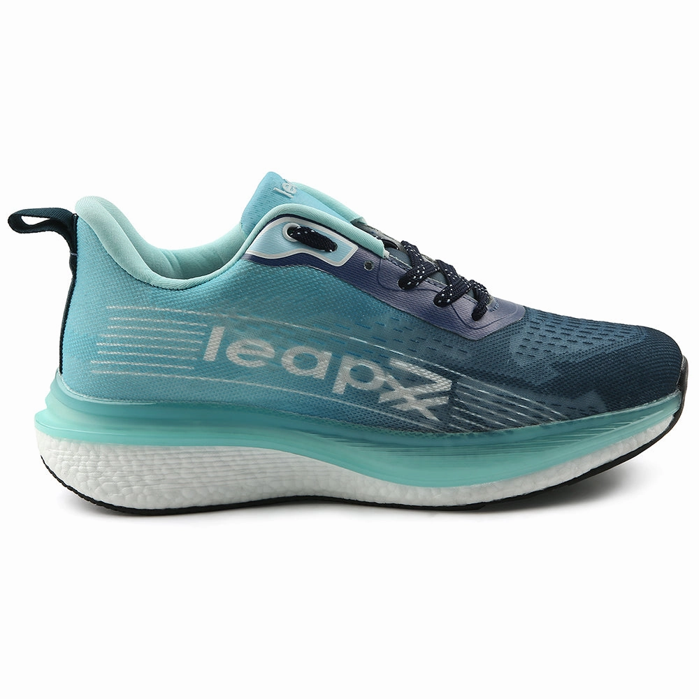 Leap7x Sea Green Sports Lacing Running Shoes For Men RWM-02 By Liberty 410v8 Trail Running Shoes