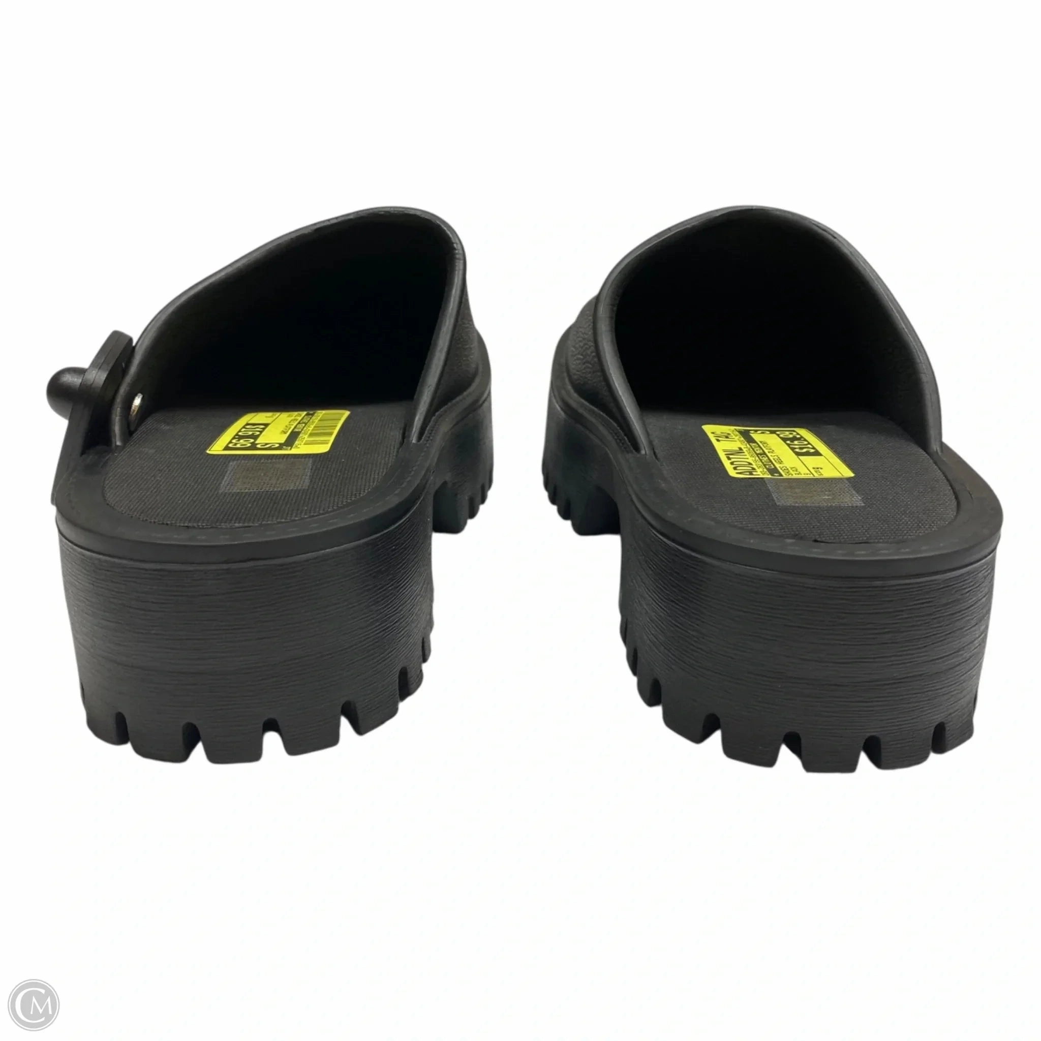 Shoes Heels Platform By Clothes Mentor In Black, Size: 9 Square High Heels