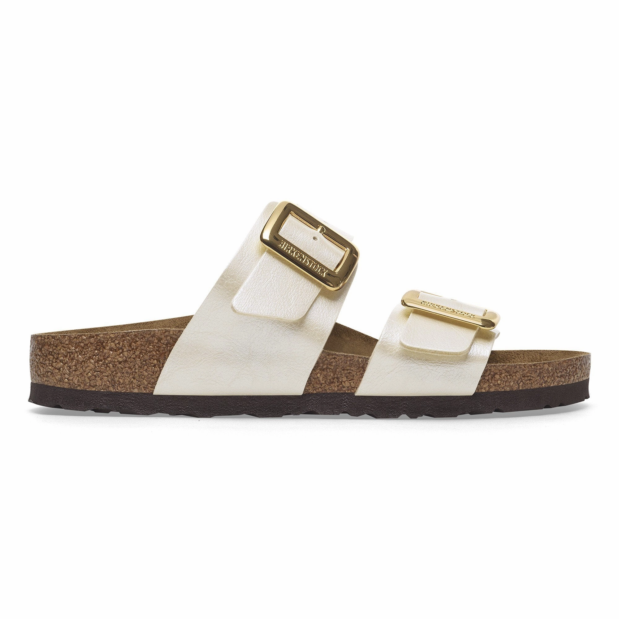 Shearling Clog Sale Birkenstock Women's Sydney Birko-Flor Luxe Sandal - Graceful Pearl White
