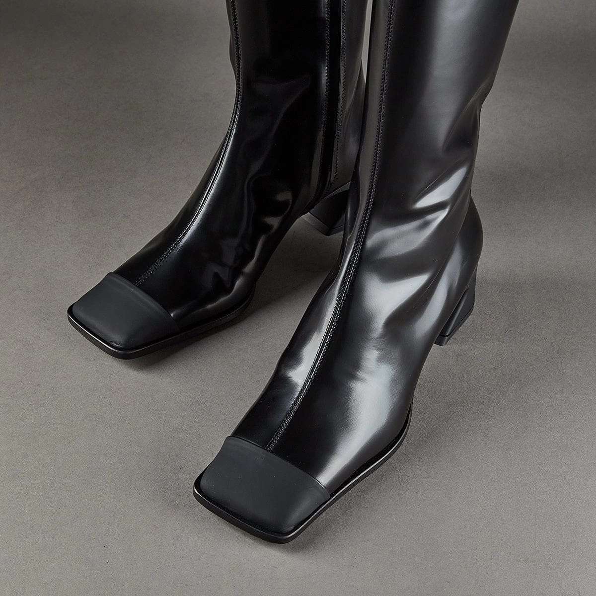 Fold Over Boots Knee High Raz 6458 Black