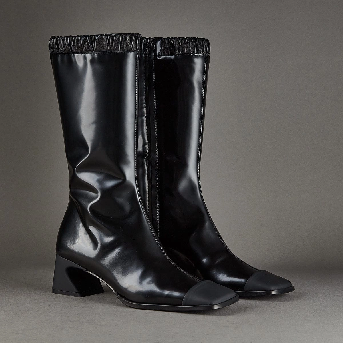 Raz 6458 Black Carter Knee High Motorcycle Boot