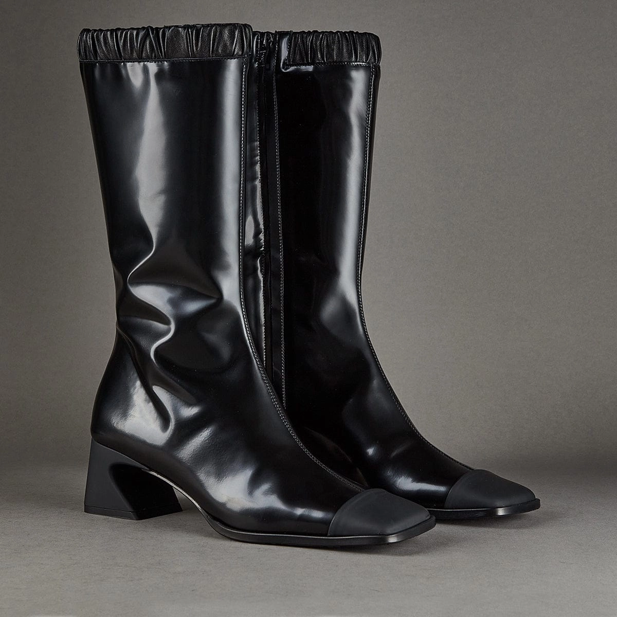 Raz 6458 Black Flat Knee High Boots Outfits