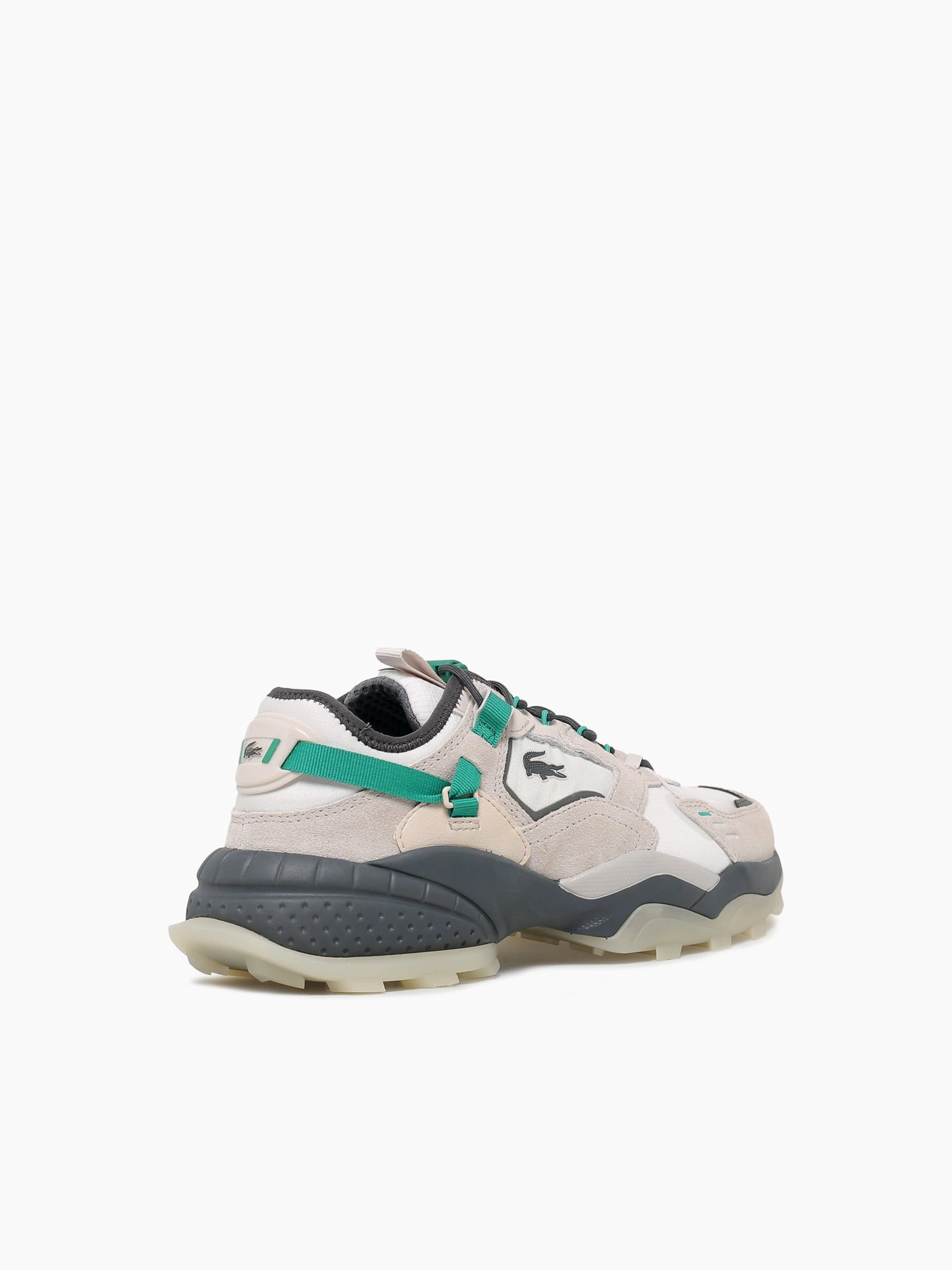 Lguard Breaker Off Wht Dk gry mesh Rockstud Flat Shoes