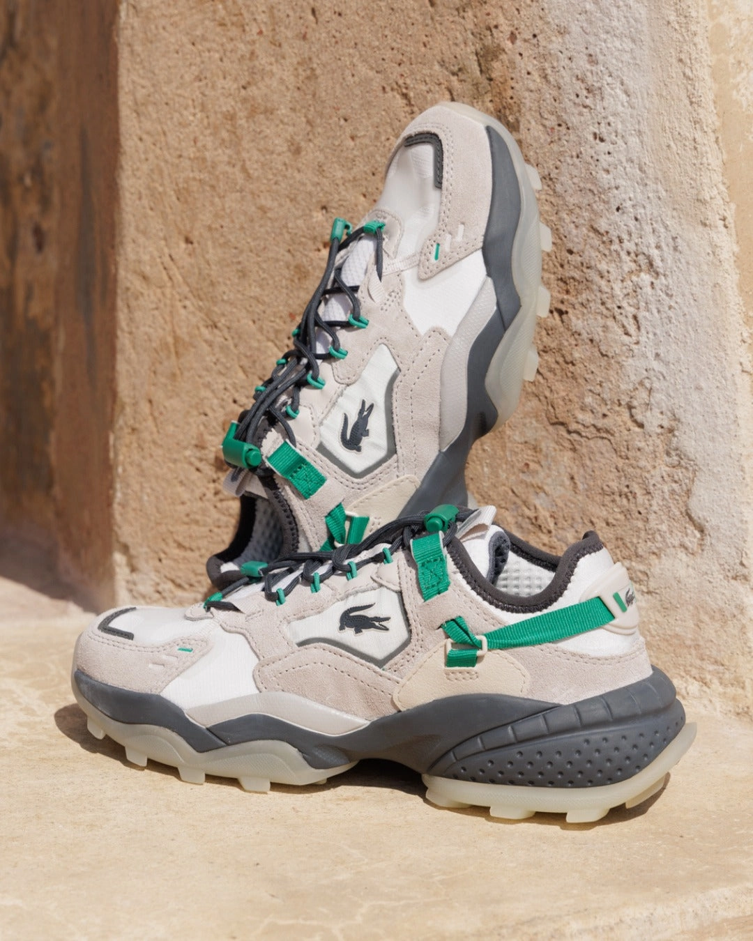 Lguard Breaker Off Wht Dk gry mesh Lace Flat Bridal Shoes