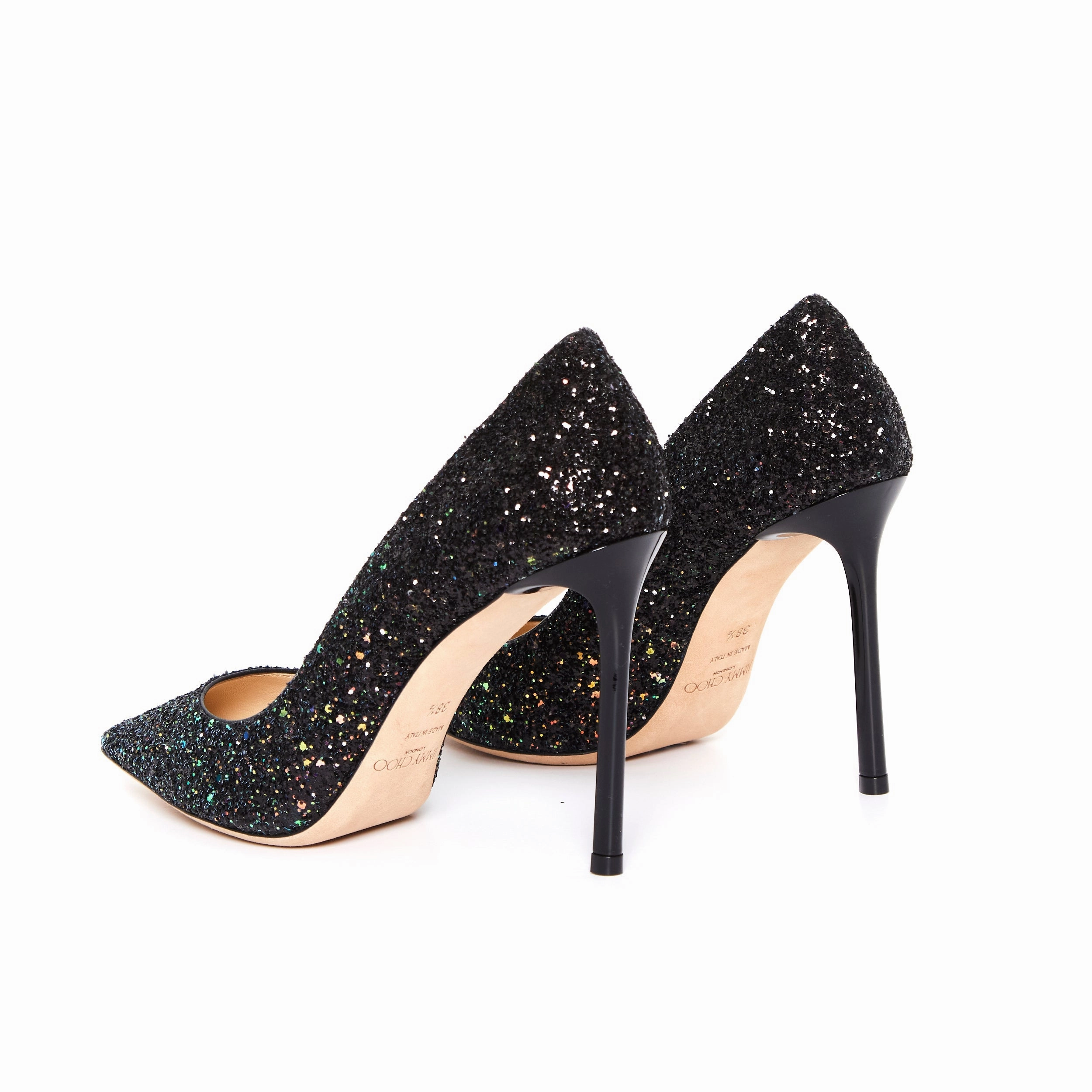 Jimmy Choo Romy 100 Cgf Pump Glitter - 38.5 High Heel Shoe Styles
