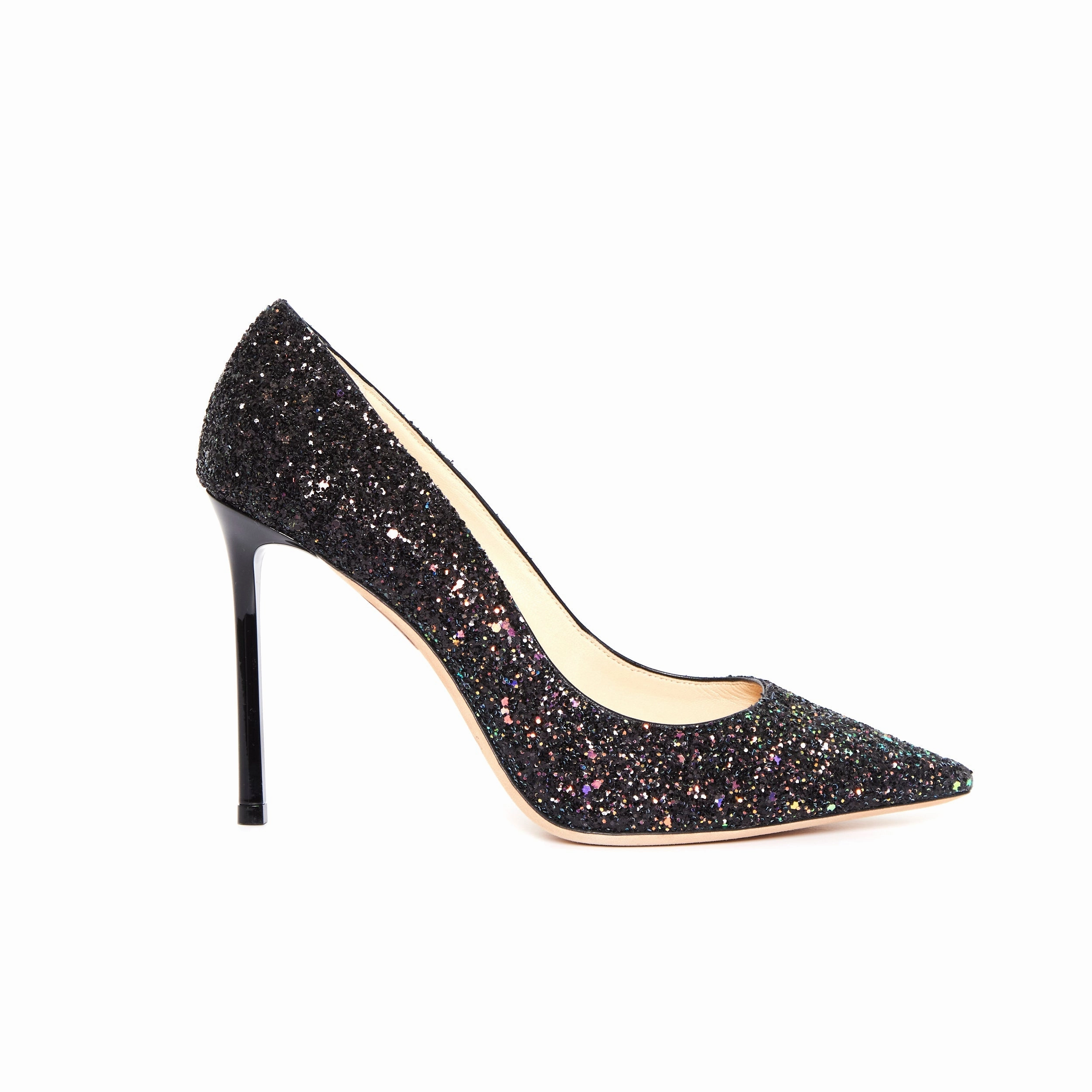 Jimmy Choo Romy 100 Cgf Pump Glitter - 38.5 Lace Up Leg