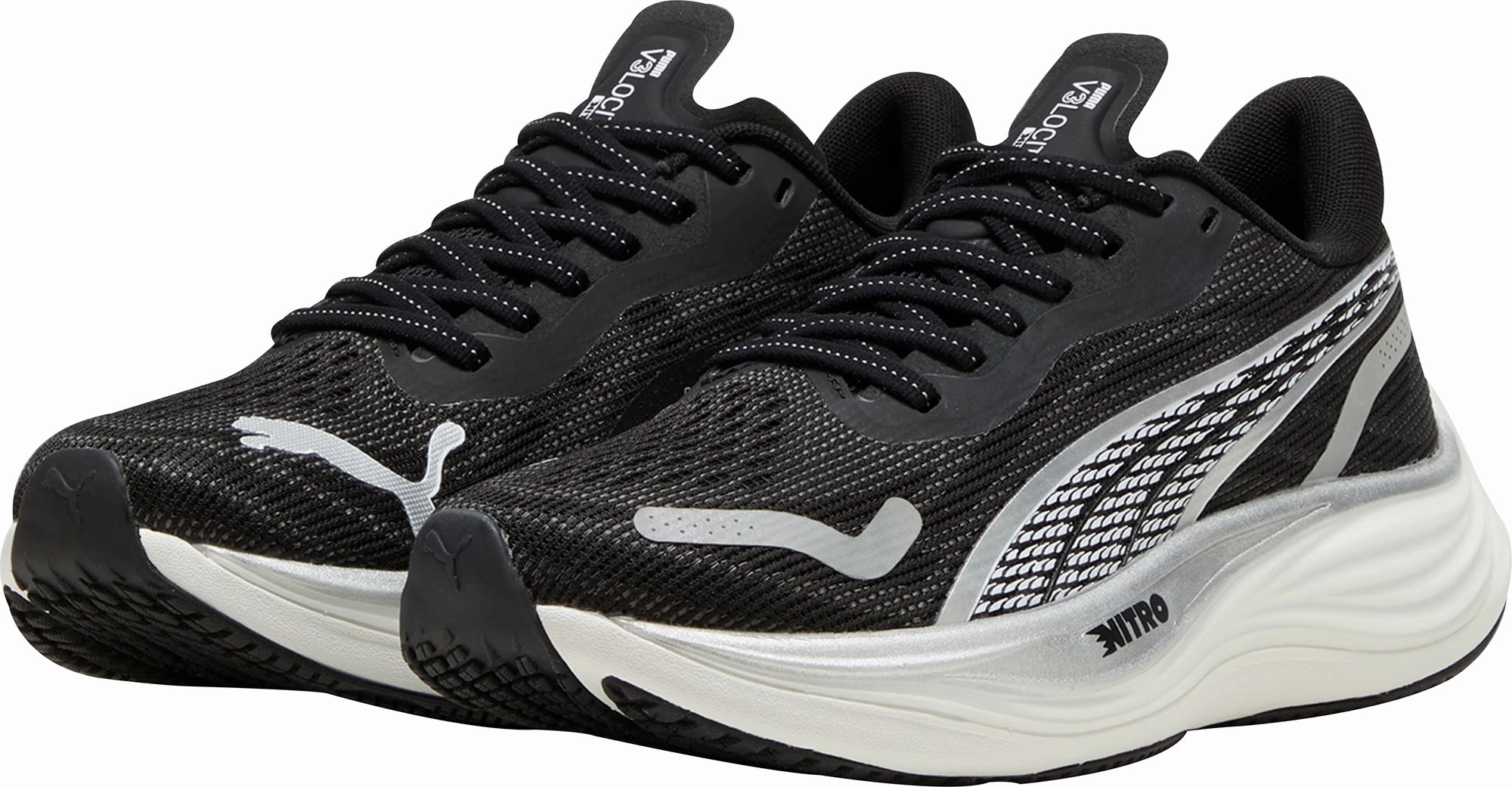 Puma Velocity Nitro 3 Womens Running Shoes - Black Puma Big Cat Shoes