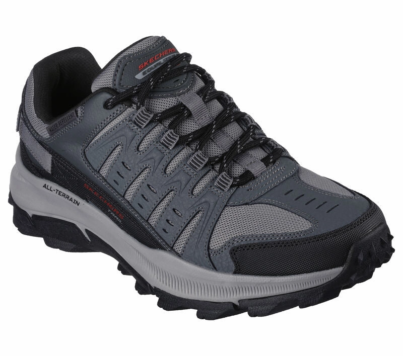 Men's Wide Fit Skechers 237501 Equalizer 5.0 Trail-Solix Walking Sneakers - Charcoal/Black Trail Running Shoes Nyc