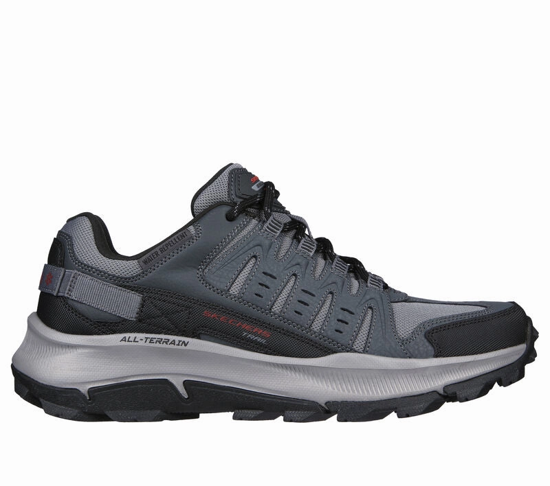 Best Trail Running Shoes 2017 Men's Wide Fit Skechers 237501 Equalizer 5.0 Trail-Solix Walking Sneakers - Charcoal/Black