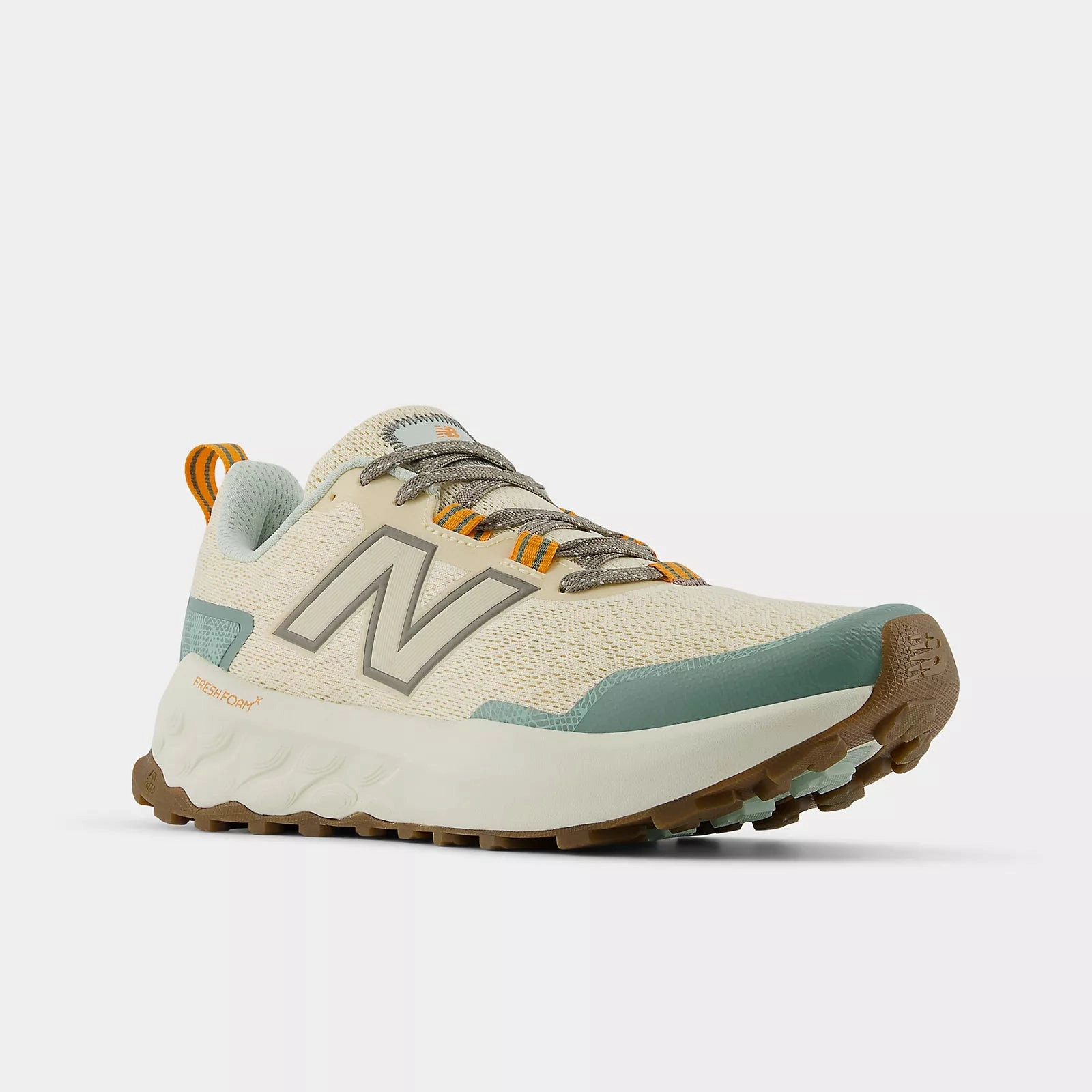 Fresh Foam X Garo v2 - Calcium with Dark Juniper Hiking Shoes With Good Arch Support