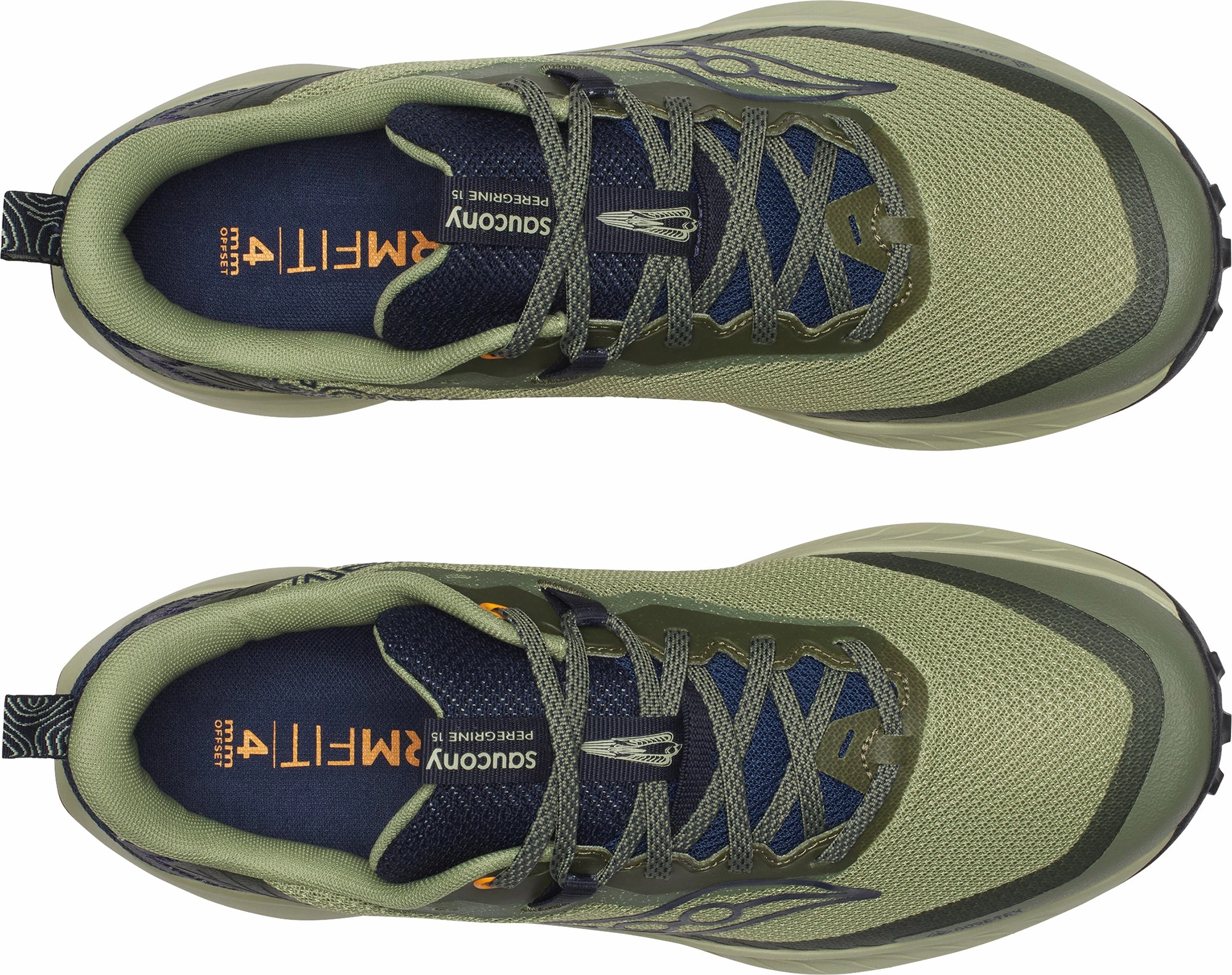 Best Trail Shoes For Ankle Support Saucony Peregrine 15 GORE-TEX Mens Trail Running Shoes - Green