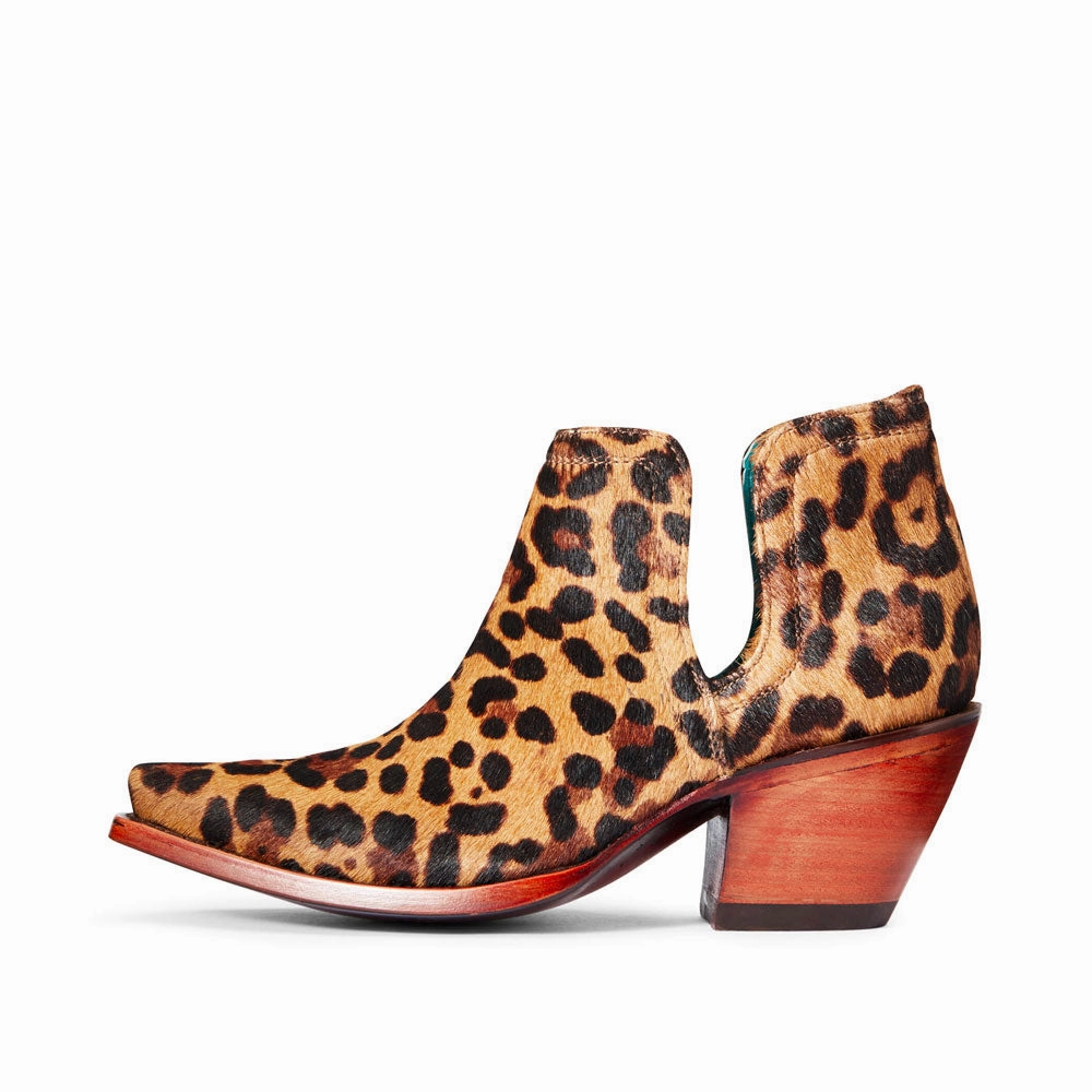 Steel Combat Boots Ariat Women's Dixon Western Boot- Leopard Haircalf